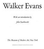 Walker Evans / with an introduction by John Szarkowski.