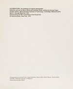 Celebrations : an exhibition of original photographs : Hayden Gallery, Massachusetts Institute of Technology, Cambridge, Massachusetts, March 1 through March 30, 1974 / selection and text by Minor White and Jonathan Green ; preface by Gyorgy Kepes ; photographs by Leonard Freed ... [et al.]