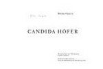 Candida Höfer : Räume; spaces; [... anläßlich der Ausstellung im Portikus Frankfurt am Main, Sommer 1992] / mit e. Text von Gregorio Magnani